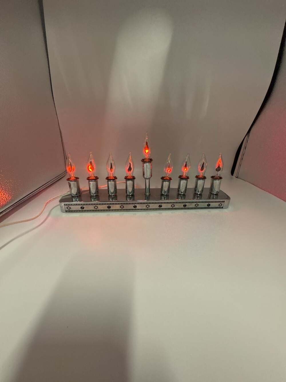 Rite Lite B-3-FF Electric Hanukkah Menorah with Flickering Bulbs